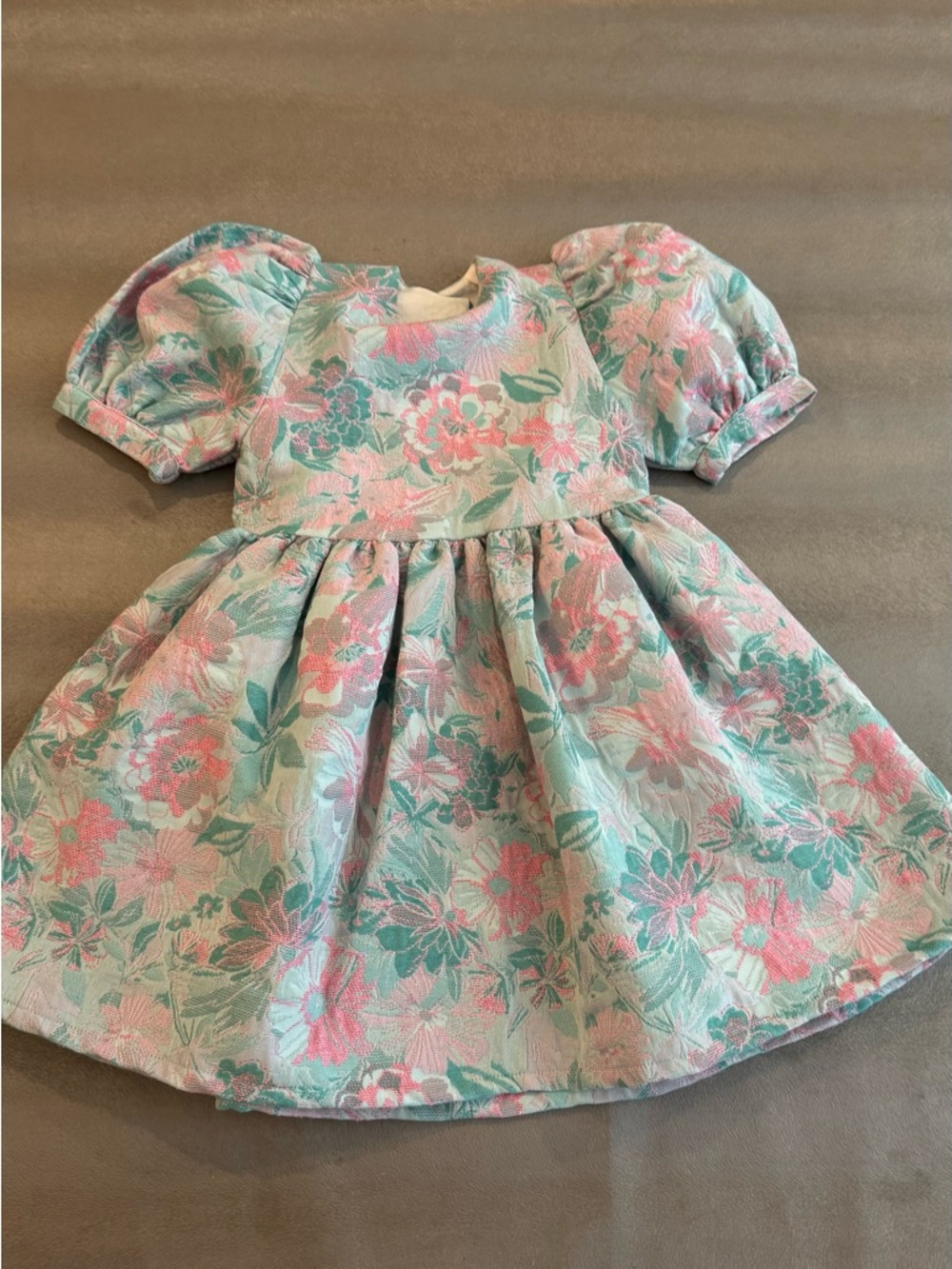The New Society Artemisa Jade Dress - Pink & Mint Floral. Size 4